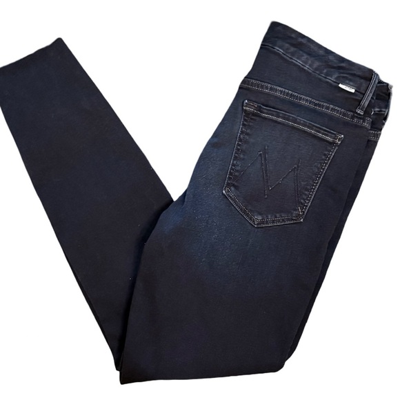 MOTHER High Waisted Looker Ankle Fray Mid Rise Slim Jean Last Call Wash Size 30 - Picture 6 of 12
